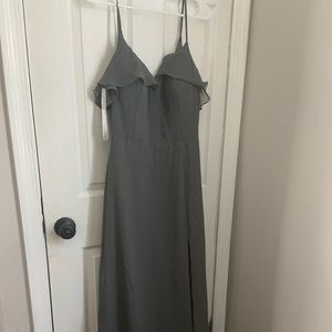 Gray long gown (never worn)